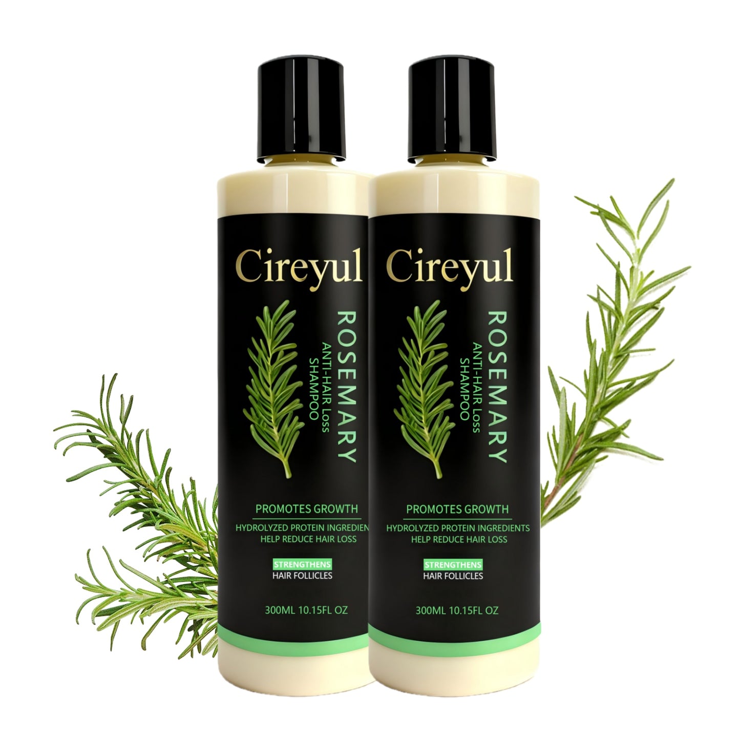 Rosemary Biotin Shampoo - Volumizing, Sulfate-Free, for Thinning, Dry, Damaged Hair, Vegan, Color-Safe, , Suitable for both men and women